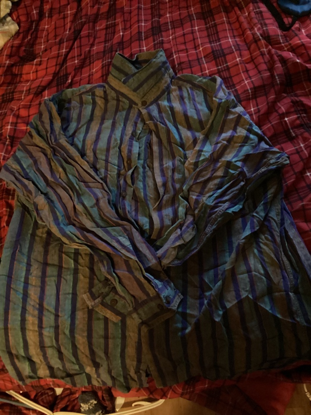 Y2K Vintage 100% cotton Colours by Alexander Julian MENS button down shirt XL